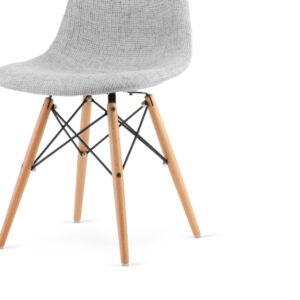 Gray Cotton Fit Chair - Image 3